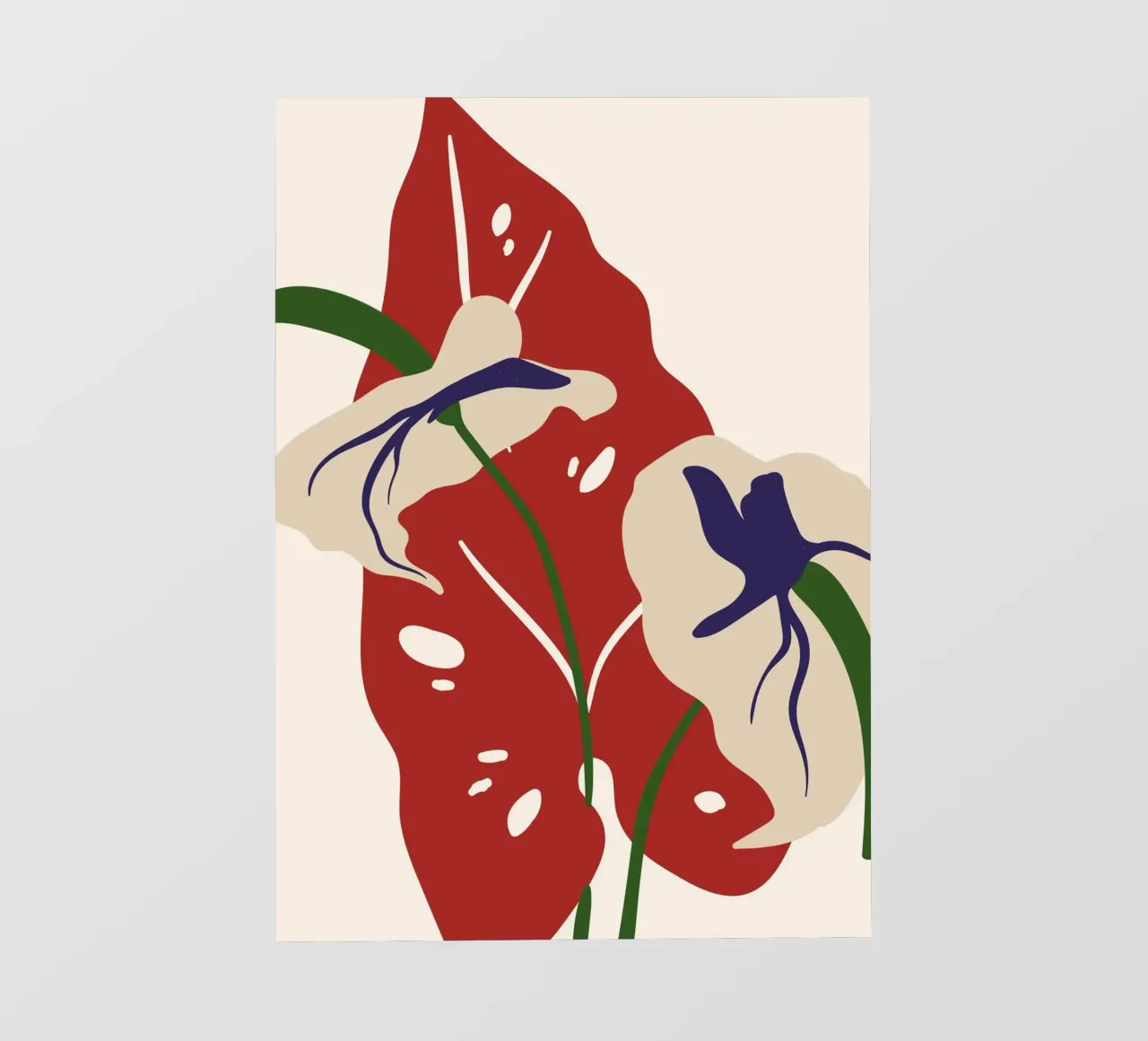 Abstract Botanical Harmony | Art pellicola backlit da PrintCessStudio