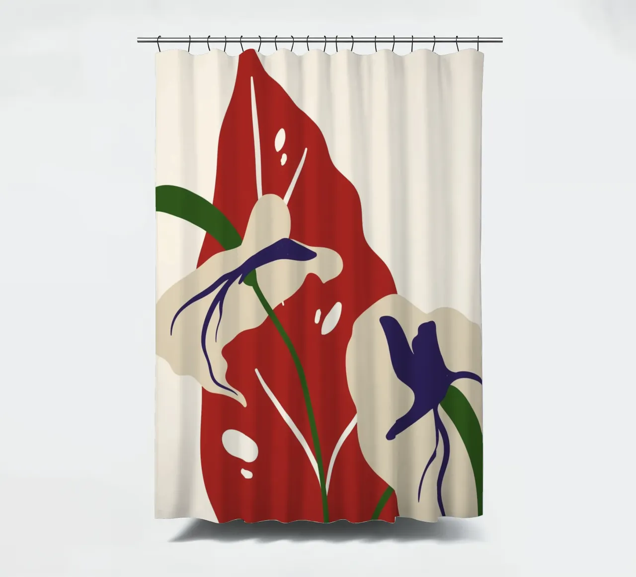 Abstract Botanical Harmony | Art tenda da doccia da PrintCessStudio