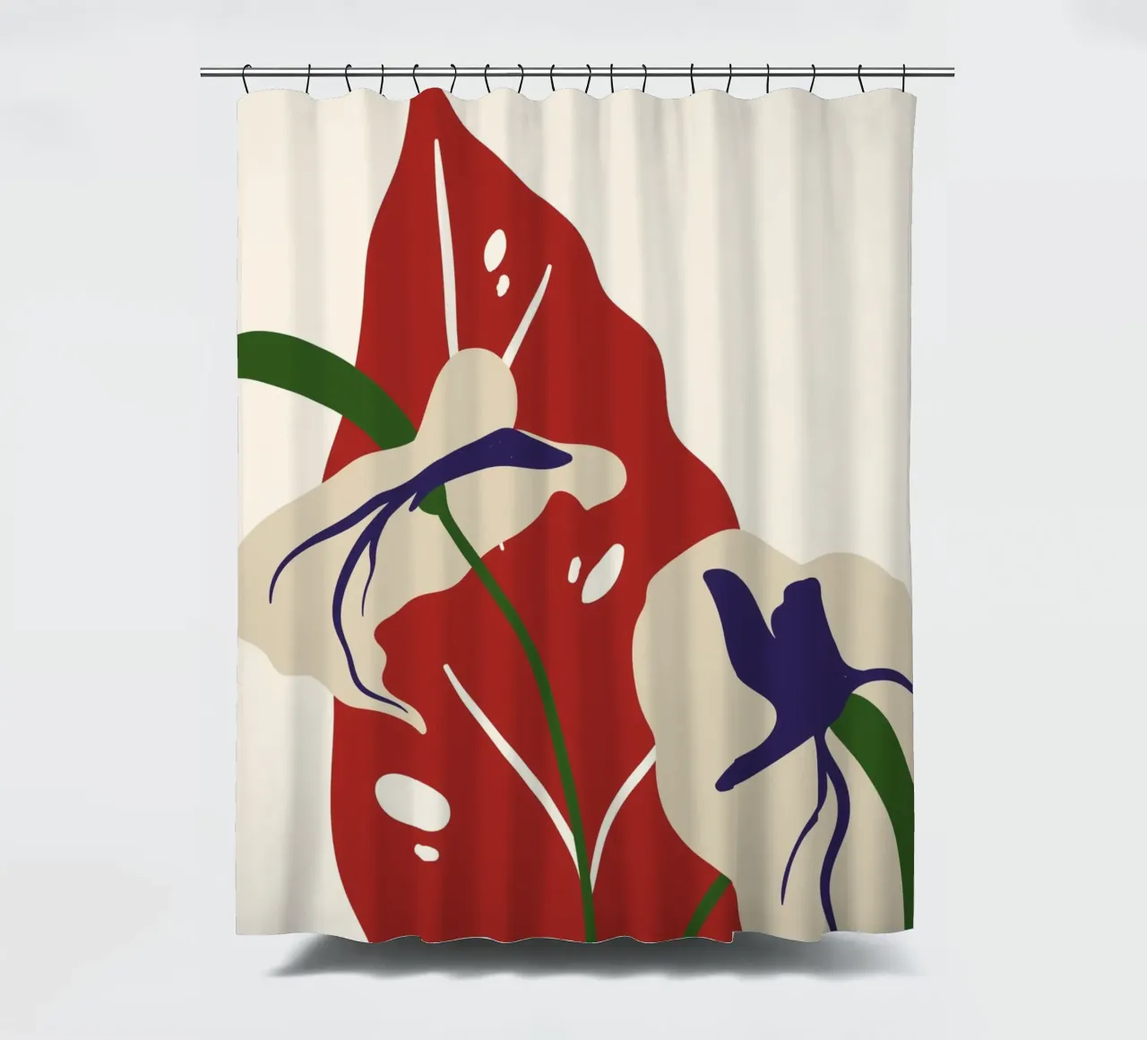 Abstract Botanical Harmony | Art tenda da doccia da PrintCessStudio