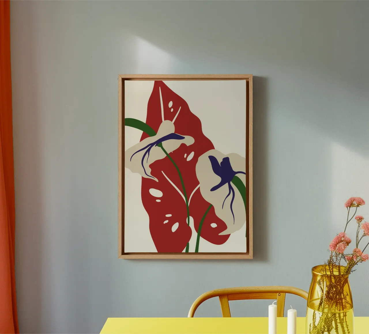 Abstract Botanical Harmony | Art tela da PrintCessStudio