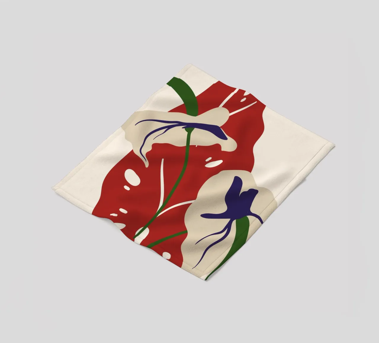 Abstract Botanical Harmony | Art coperta in pile da PrintCessStudio
