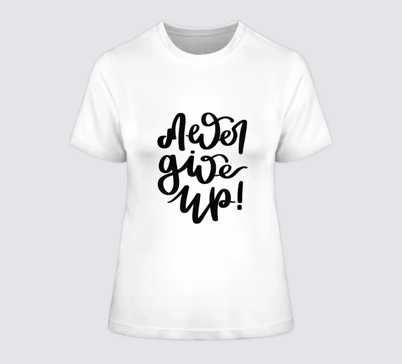 Never give up! Frauen T-Shirt von LIMITED EDITION LETTERS