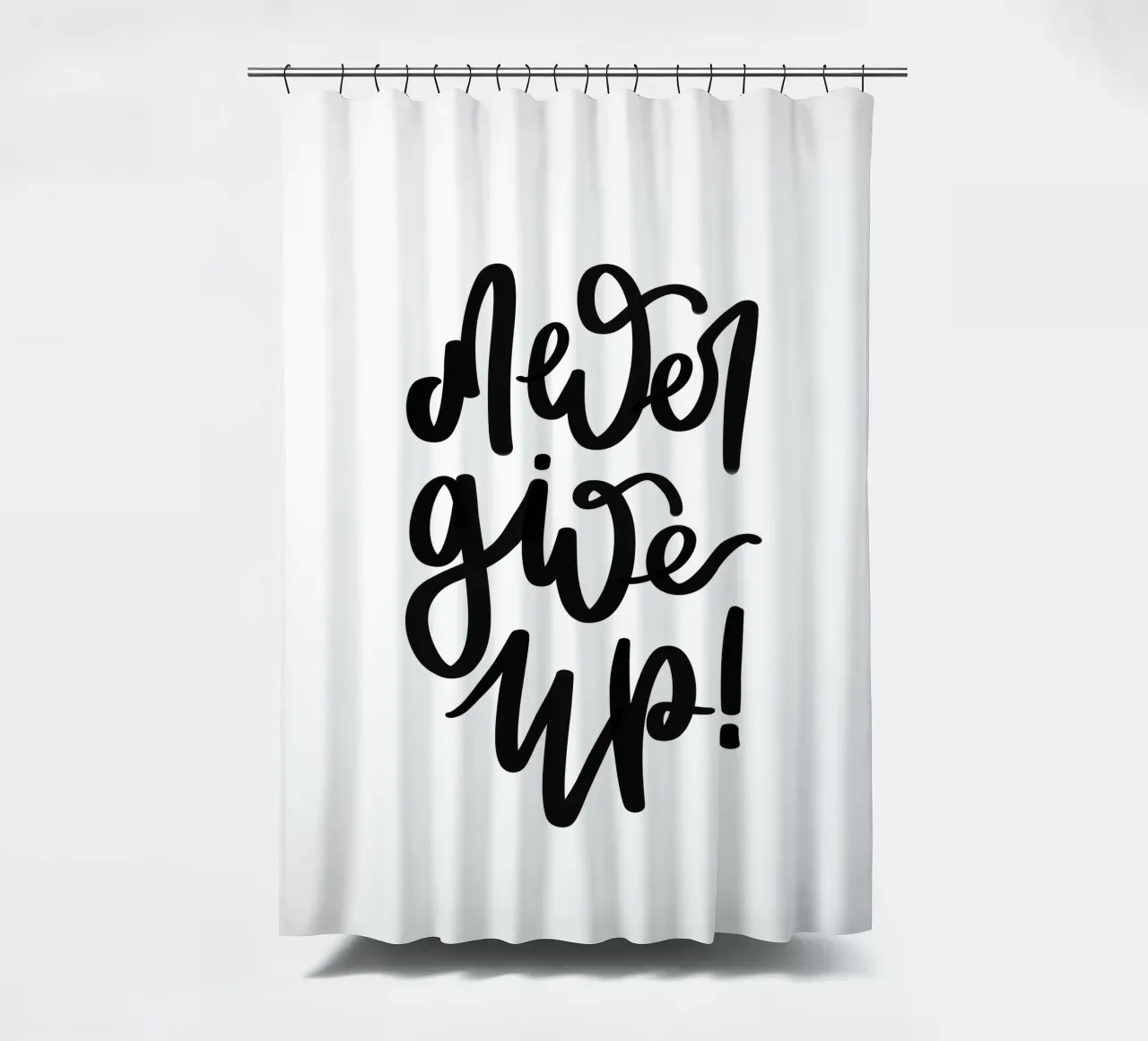 Never give up! tenda da doccia da LIMITED EDITION LETTERS