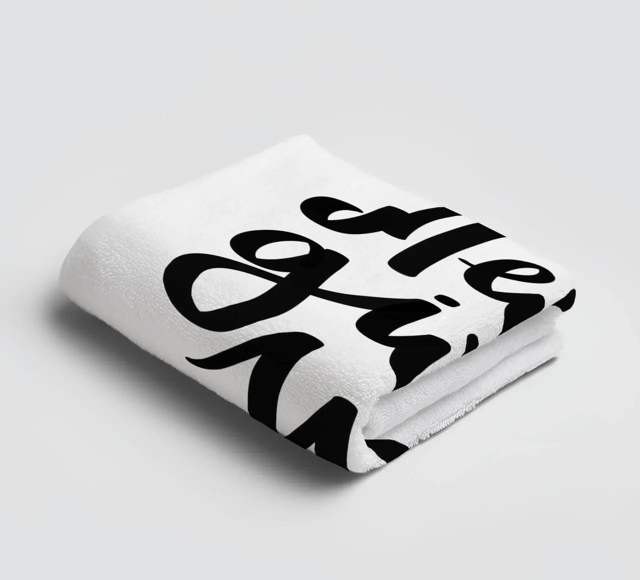 Never give up! asciugamano da bagno da LIMITED EDITION LETTERS