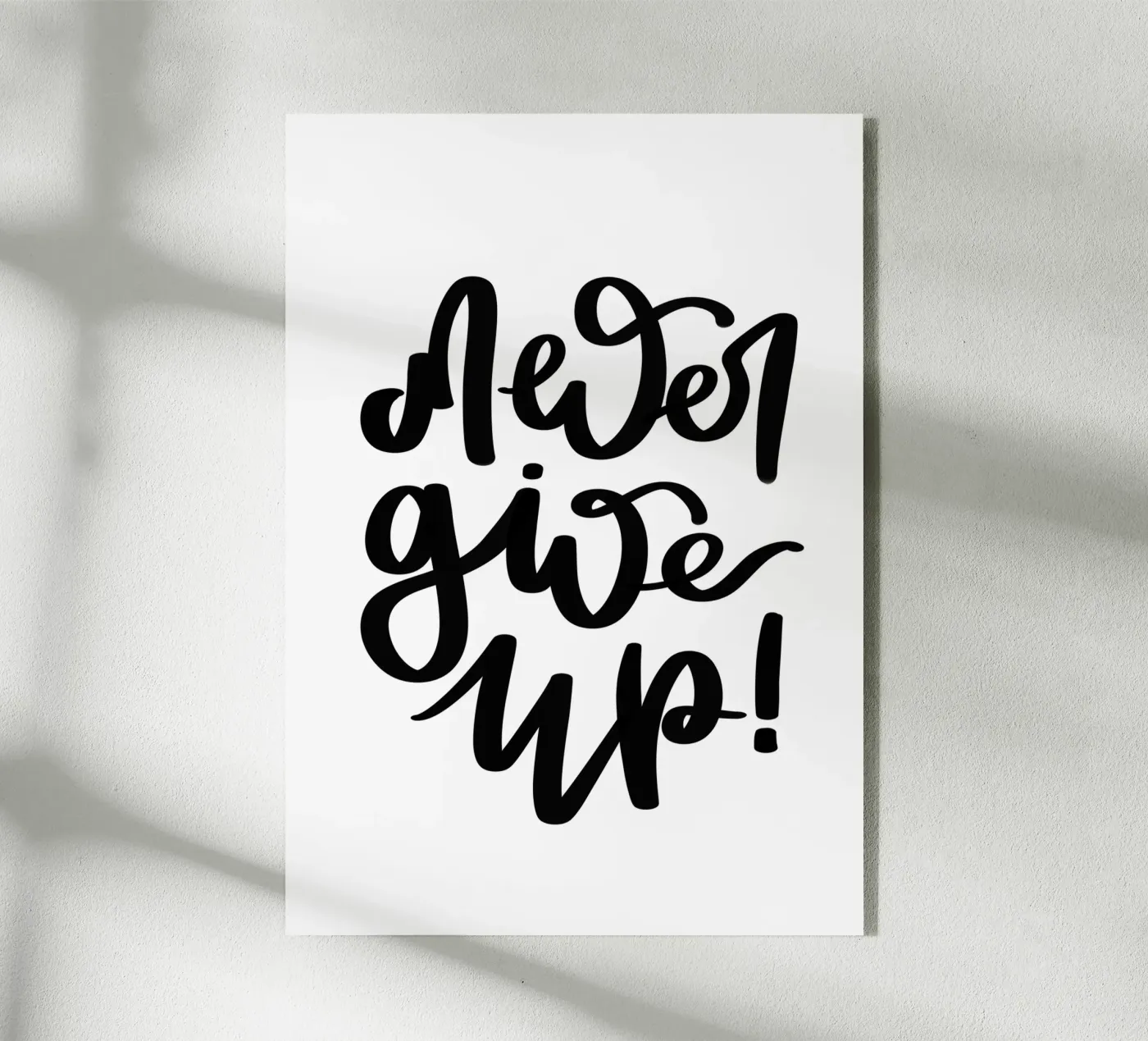 Never give up! plexiglass da LIMITED EDITION LETTERS