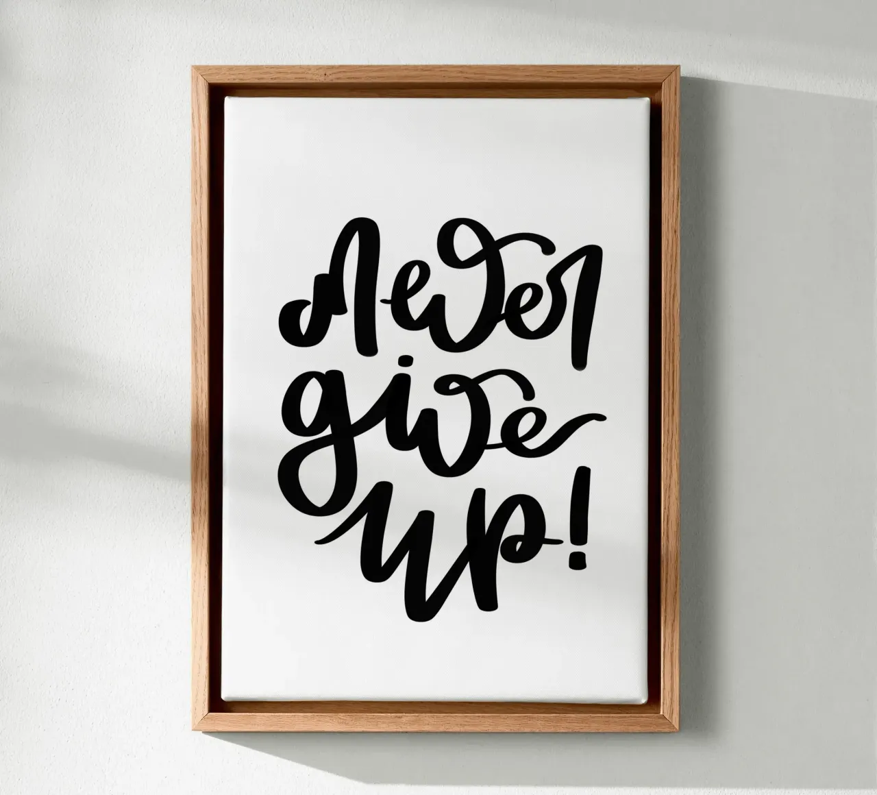 Never give up! canvas by LIMITED EDITION LETTERS