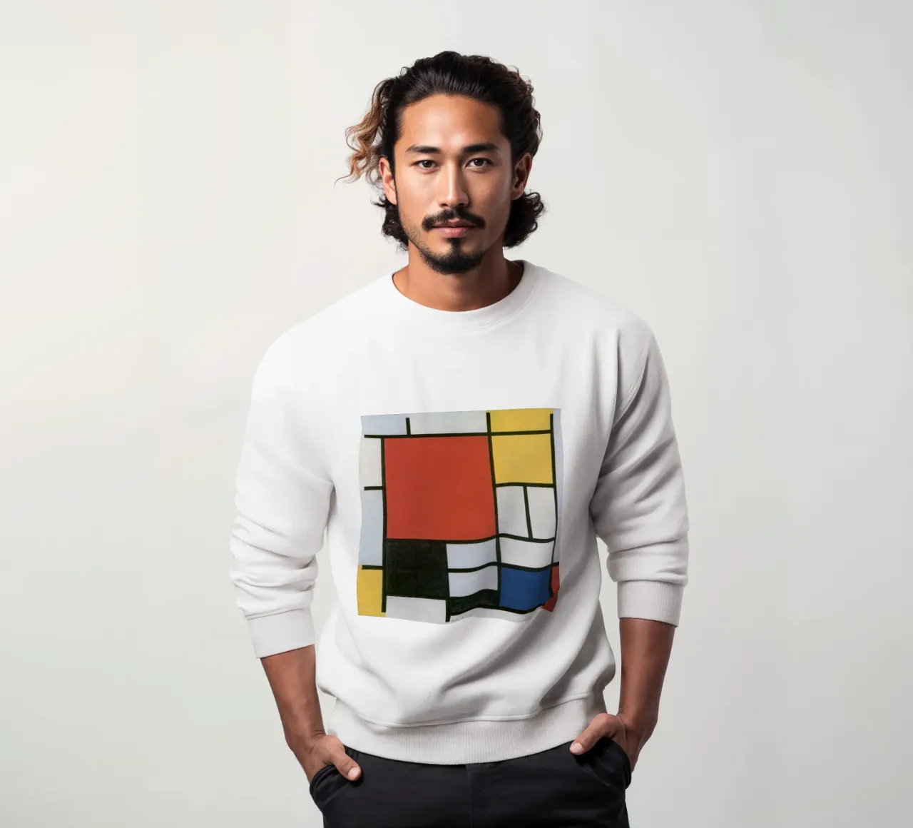 Piet Mondrian - Composizione felpa da Timeless Artworks