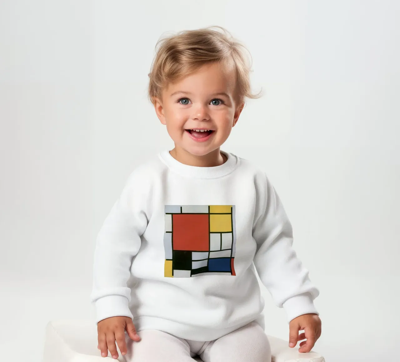Piet Mondrian - Composizione felpa neonato da Timeless Artworks