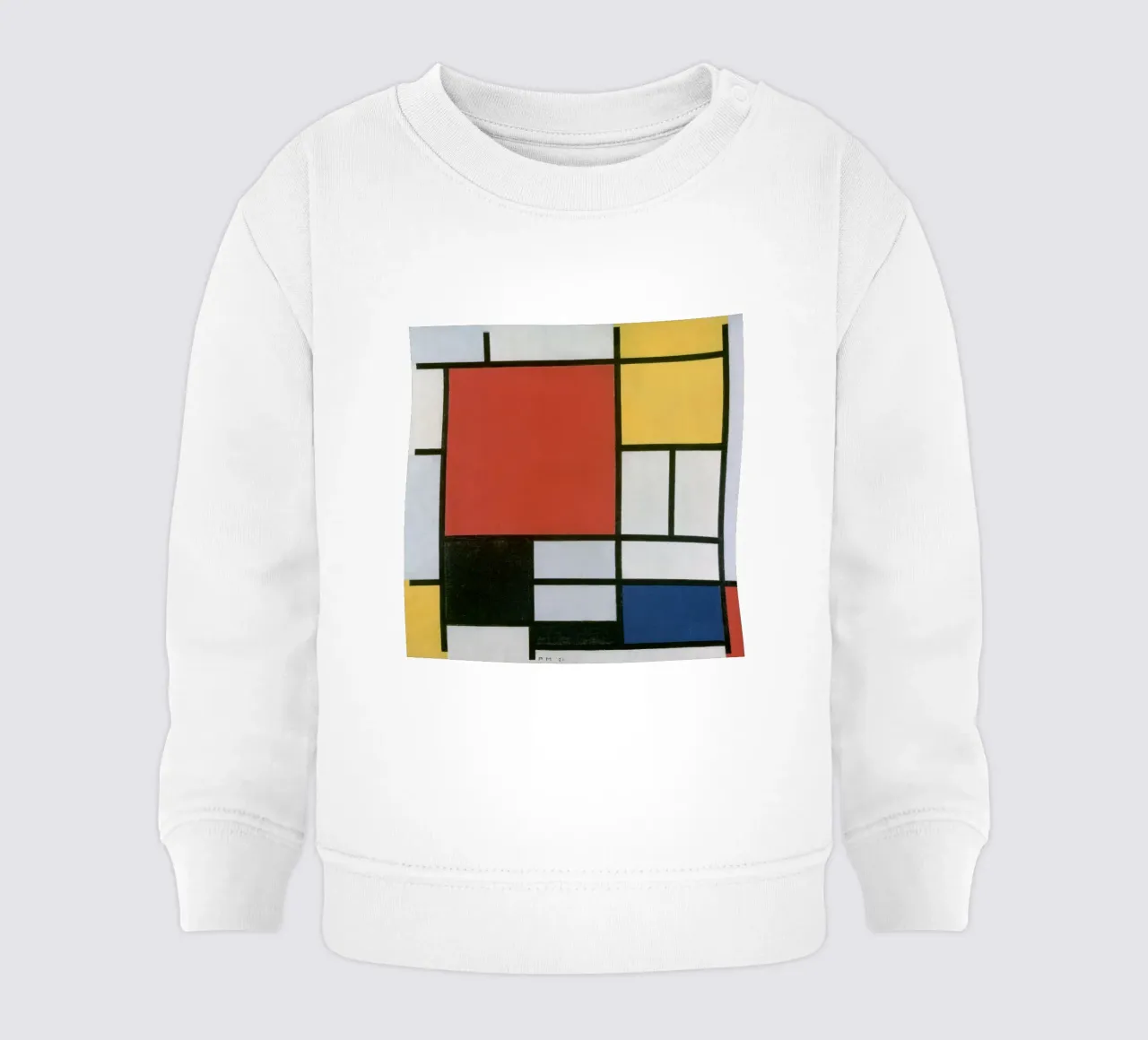 Piet Mondrian - Composizione felpa neonato da Timeless Artworks