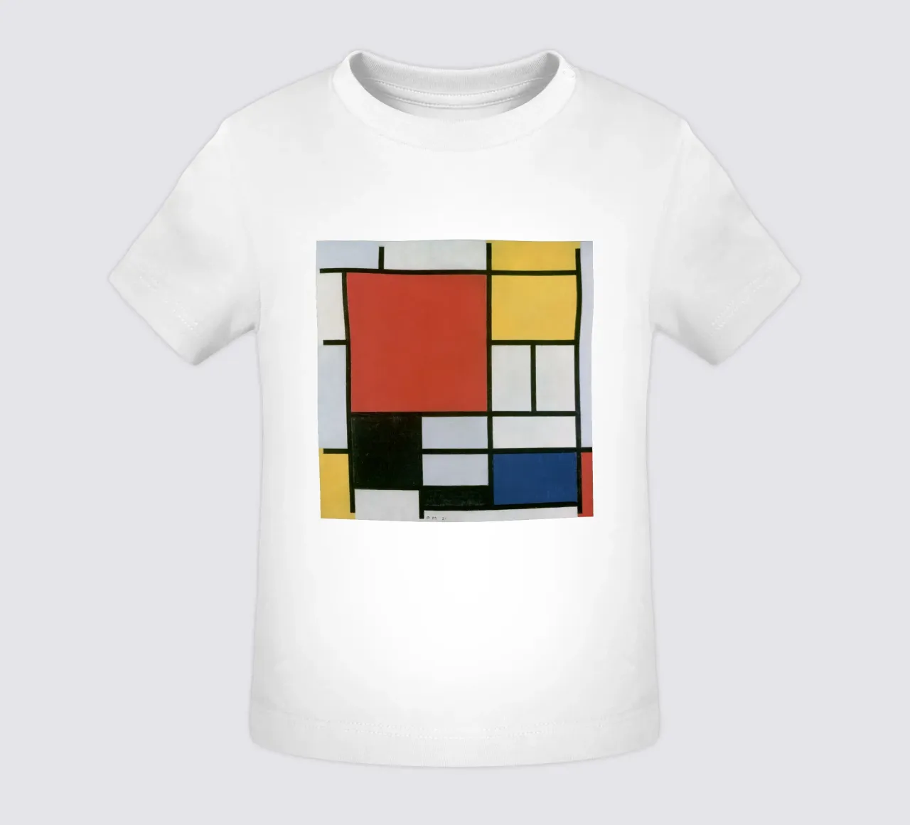 Piet Mondrian - Composizione maglietta neonato da Timeless Artworks