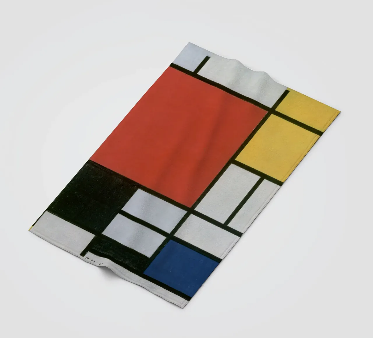 Piet Mondrian - Composizione coperta in pile da Timeless Artworks