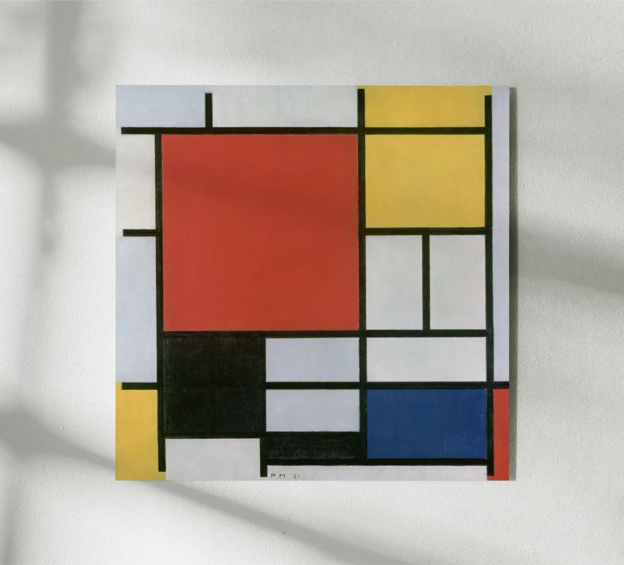 Piet Mondrian - Composizione plexiglass da Timeless Artworks