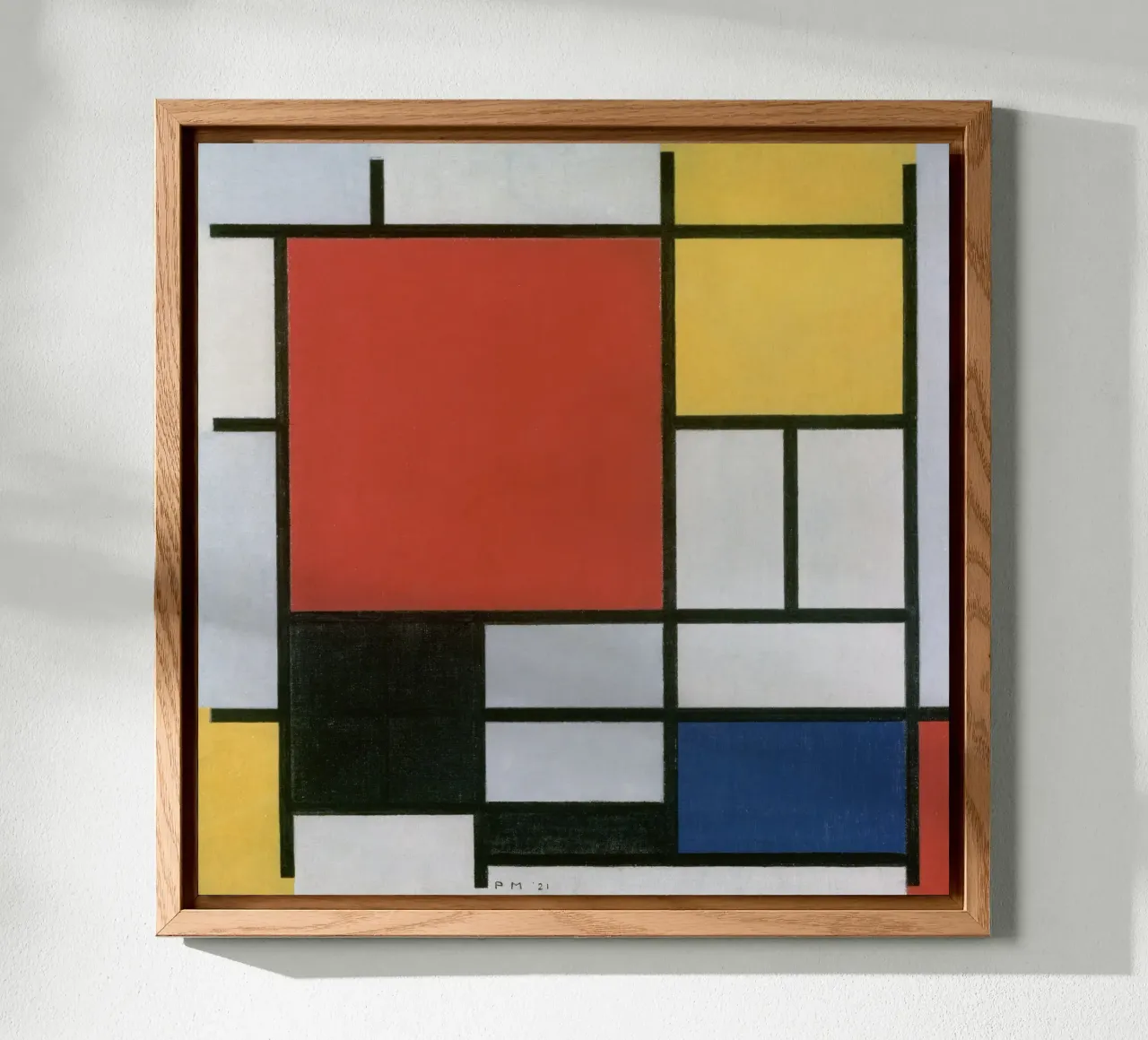 Piet Mondrian - Composizione alluminio dibond da Timeless Artworks