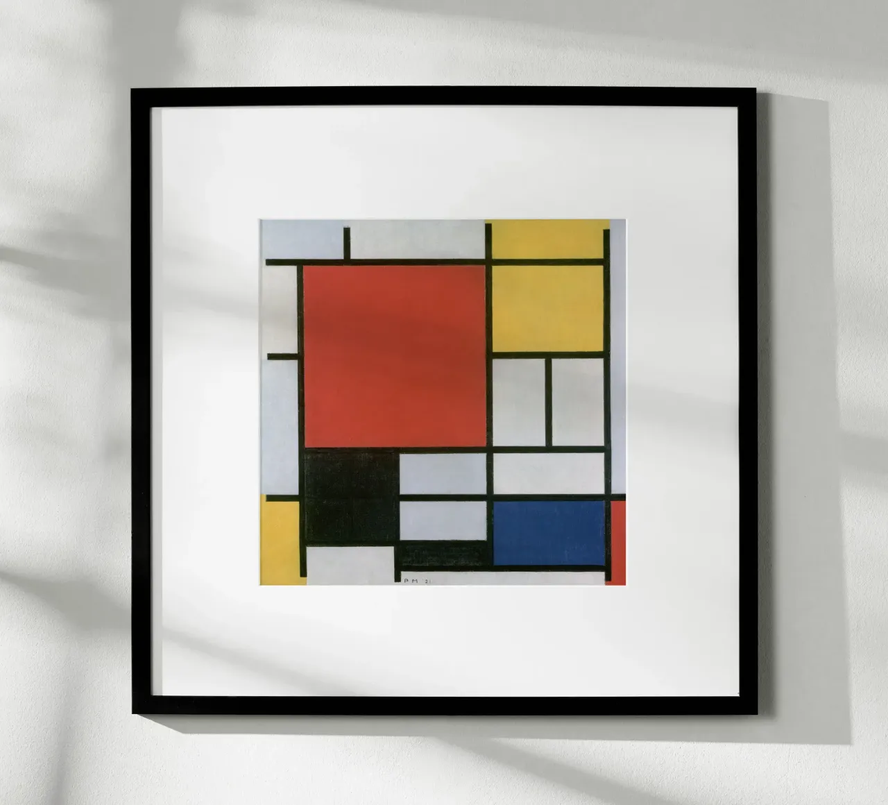 Piet Mondrian - Composizione carta hahnemühle da Timeless Artworks