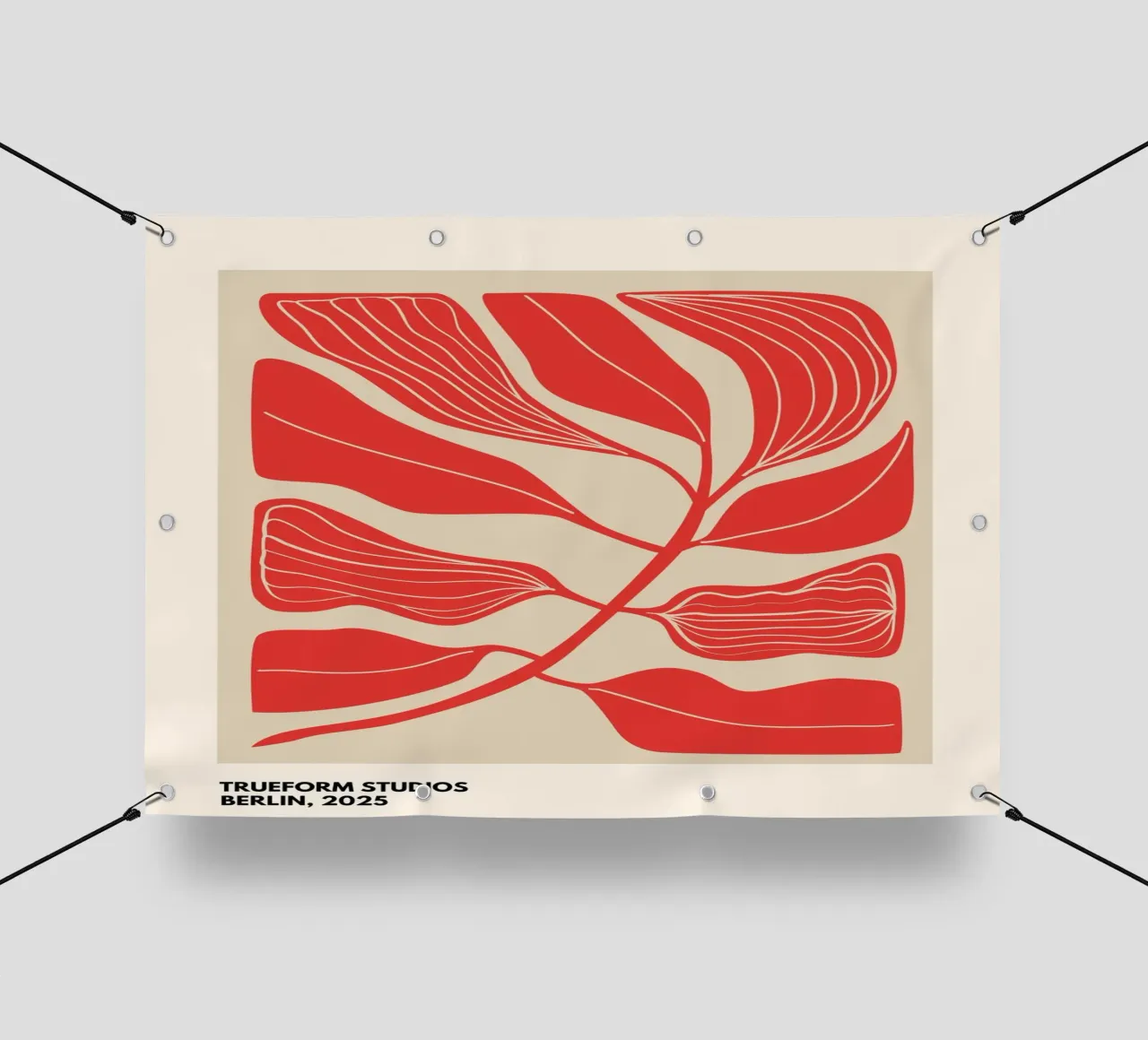 Fiery Leaves | Botanical Art telo in pvc da PrintCessStudio