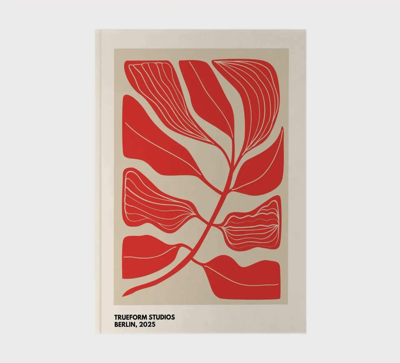 Fiery Leaves | Botanical Art Notizbuch von PrintCessStudio