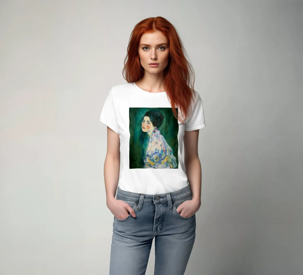 Gustav Klimt - Ritratto di signora t-shirt da Timeless Artworks