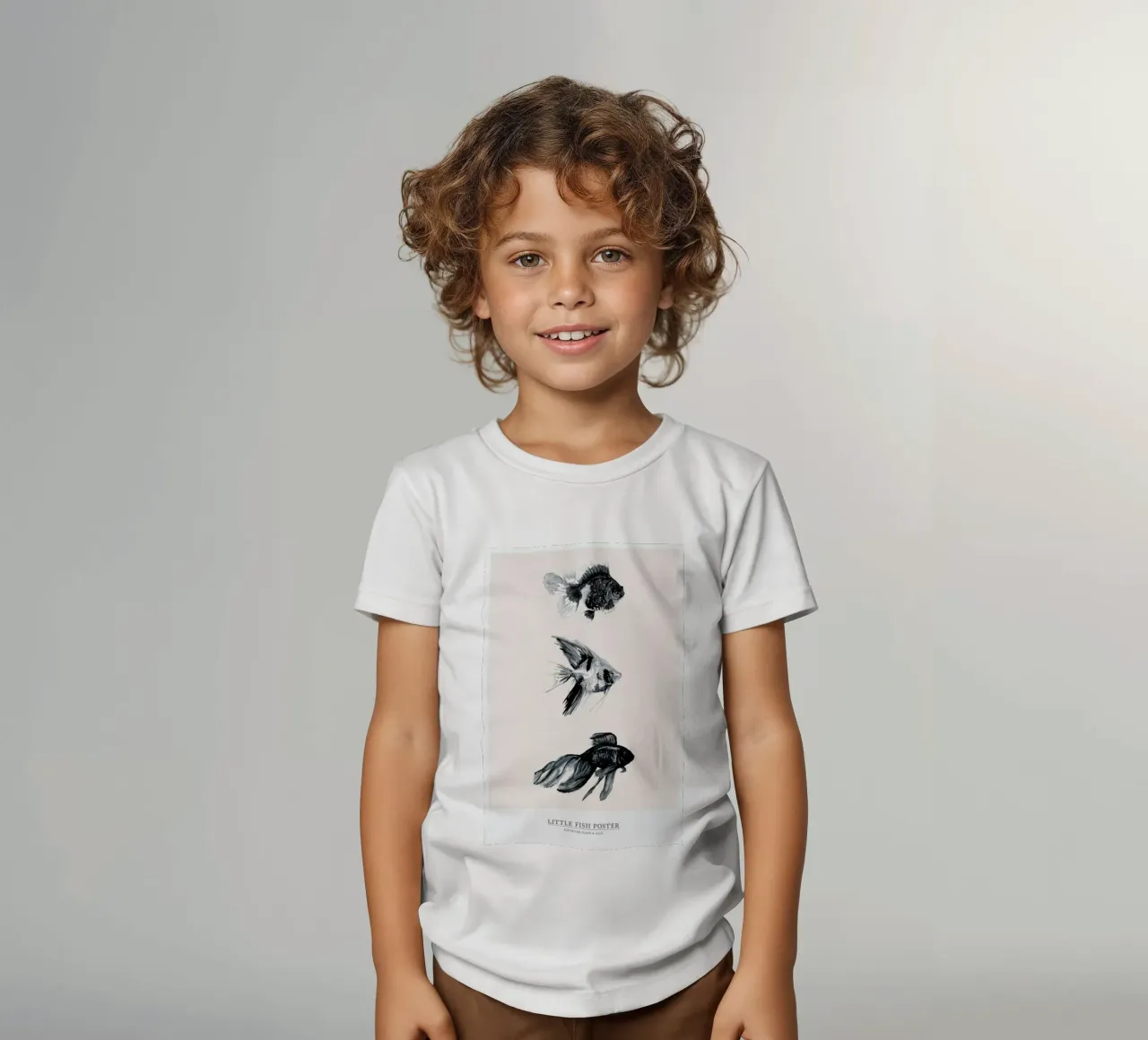 Little Fish kids t-shirt by Mathilde Olsen