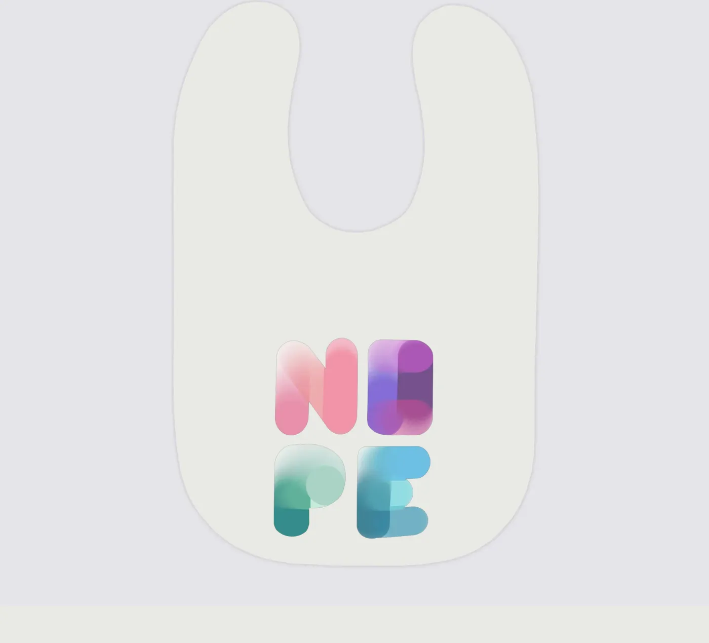 NOPE bavaglino da LIMITED EDITION LETTERS