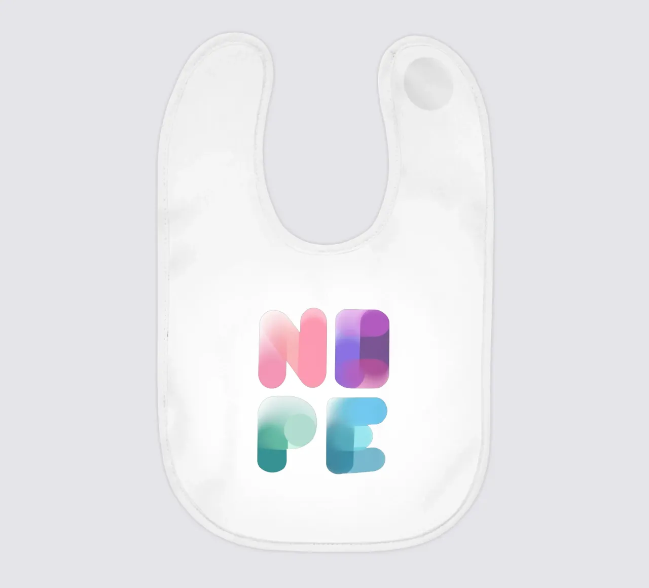 NOPE baby bib by LIMITED EDITION LETTERS