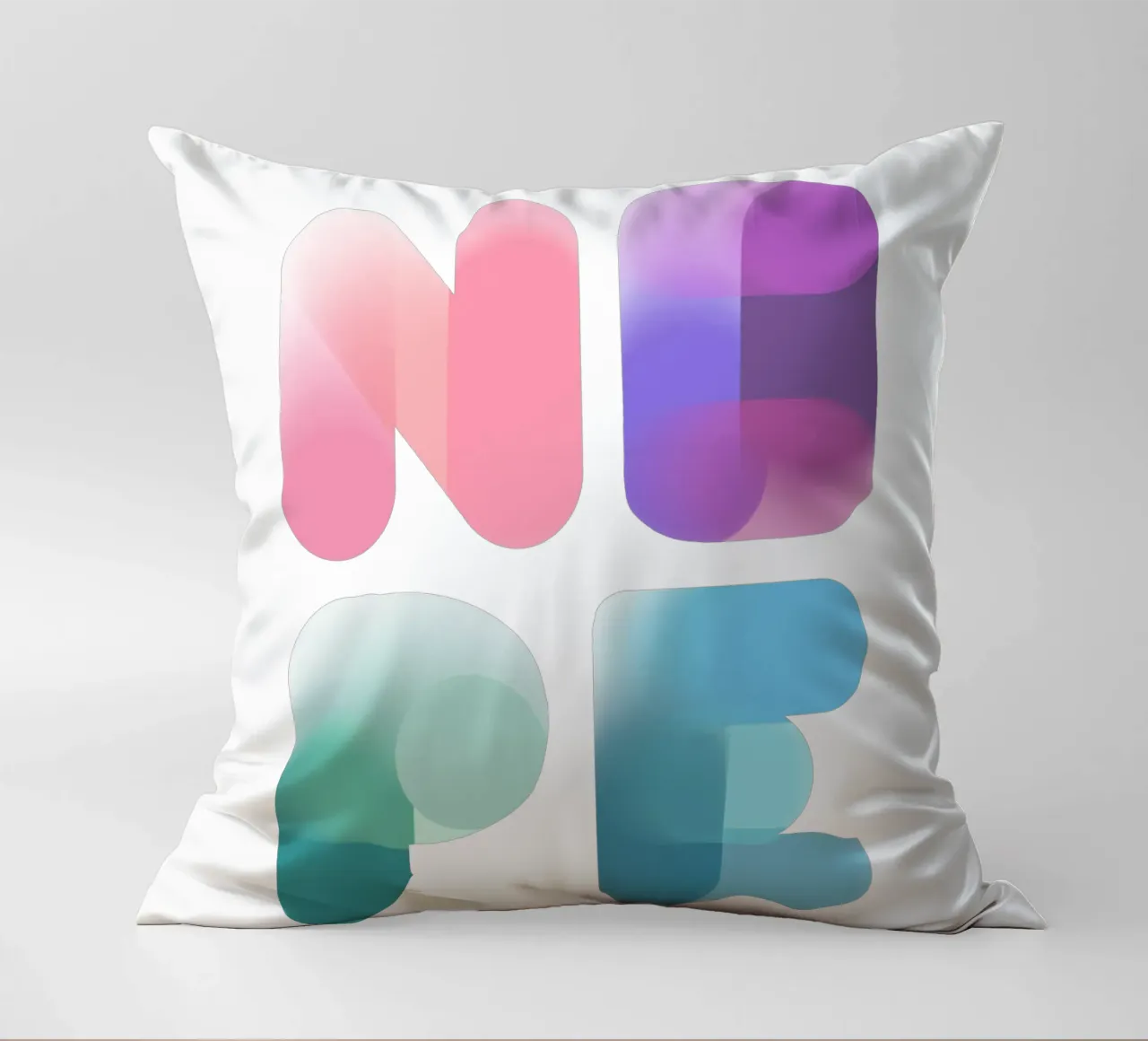 NOPE cuscino da LIMITED EDITION LETTERS