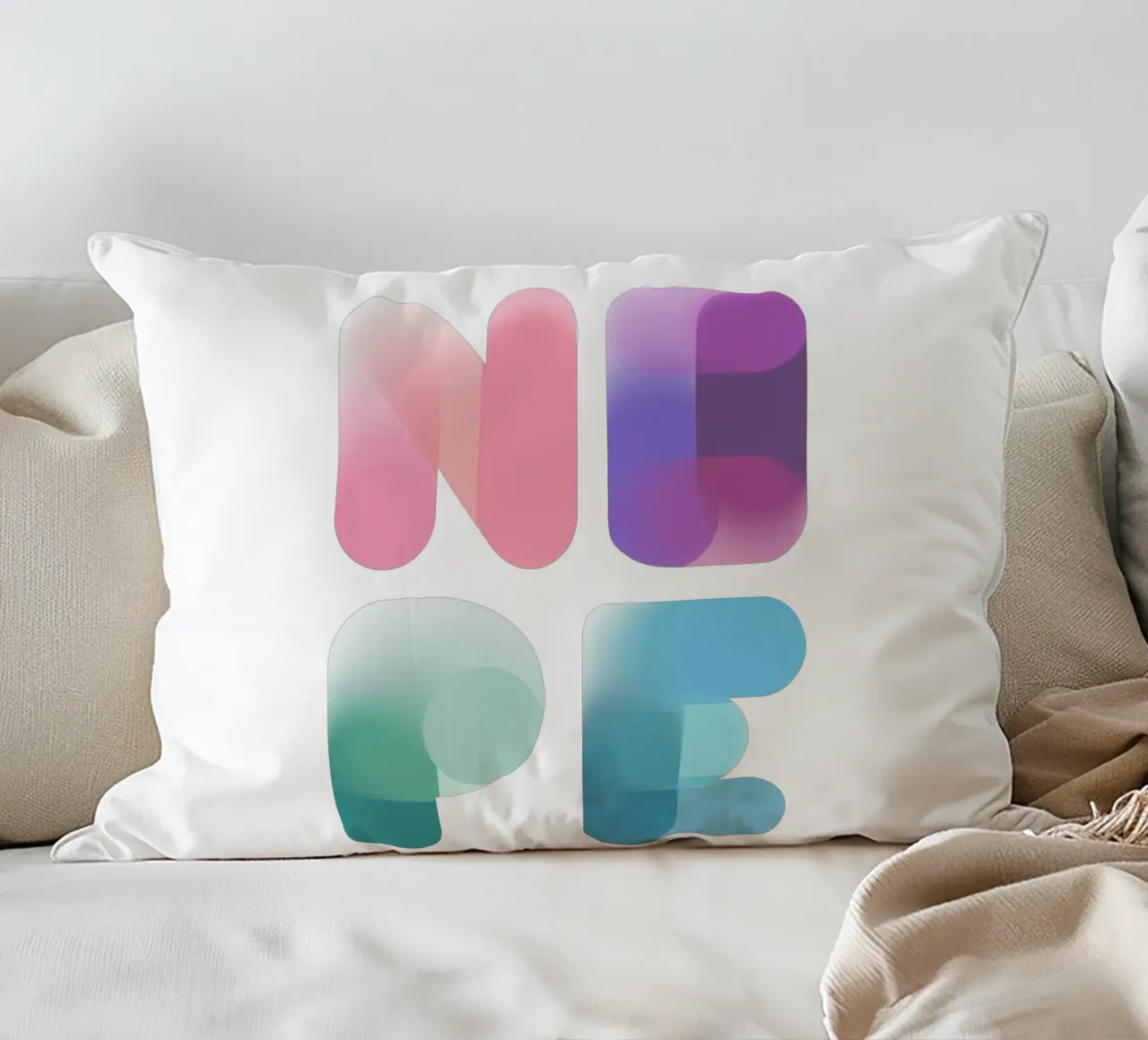 NOPE cuscino da LIMITED EDITION LETTERS