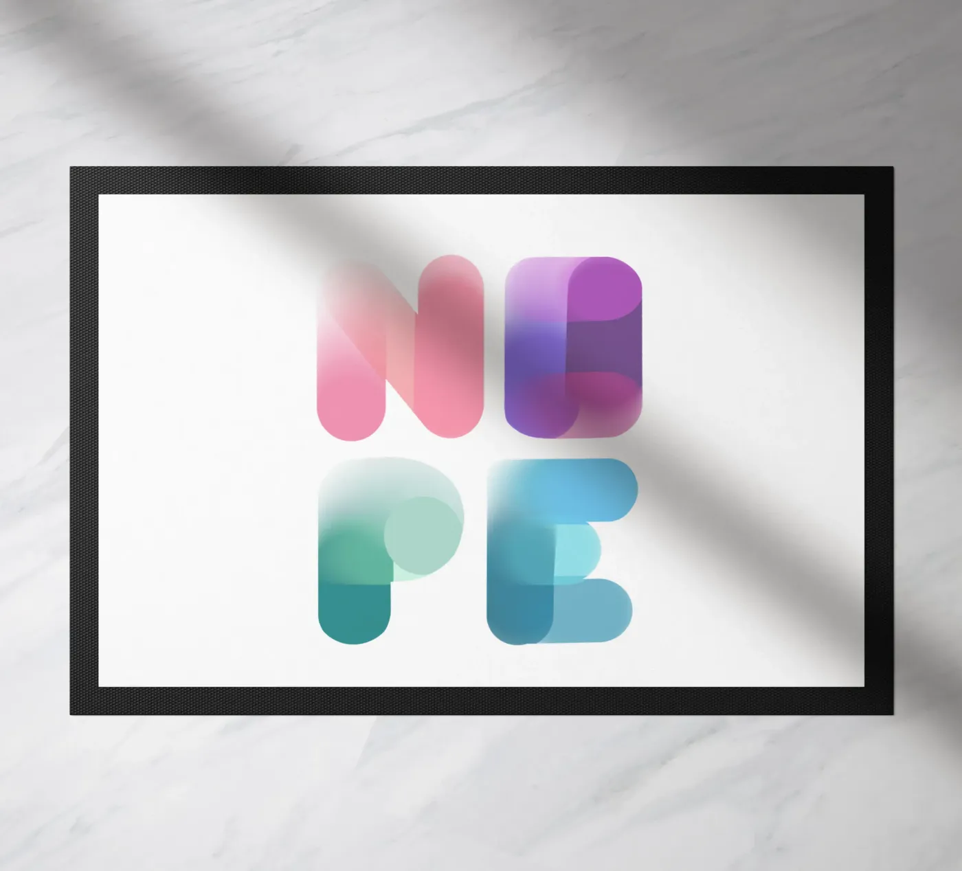 NOPE deurmat van LIMITED EDITION LETTERS