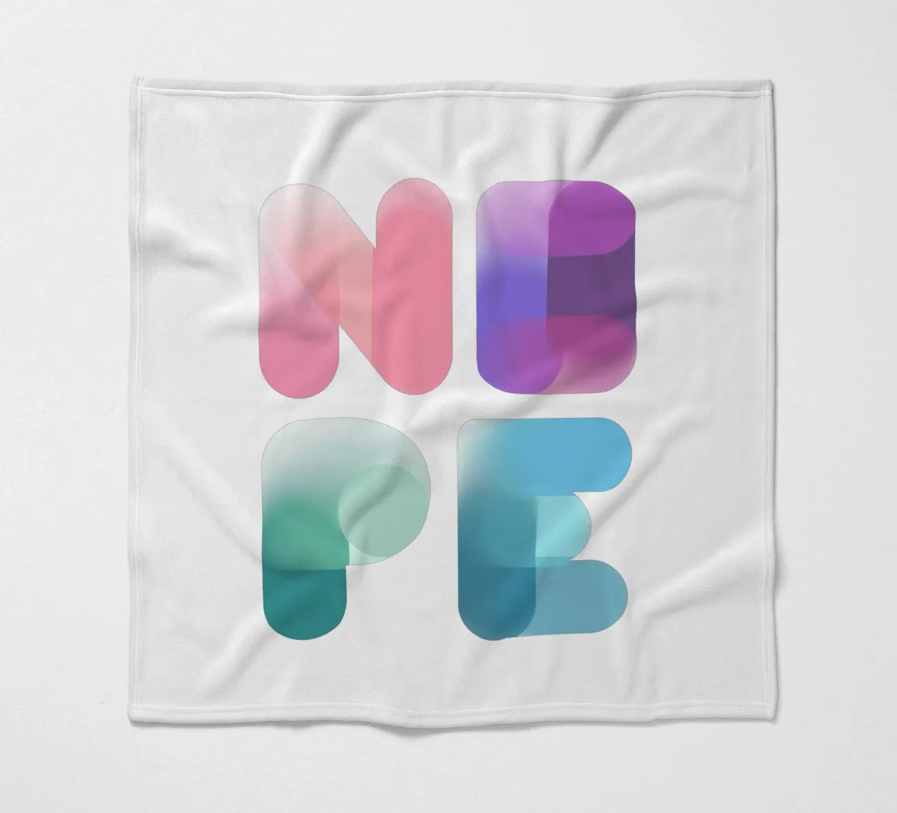 NOPE fleece blanket by LIMITED EDITION LETTERS