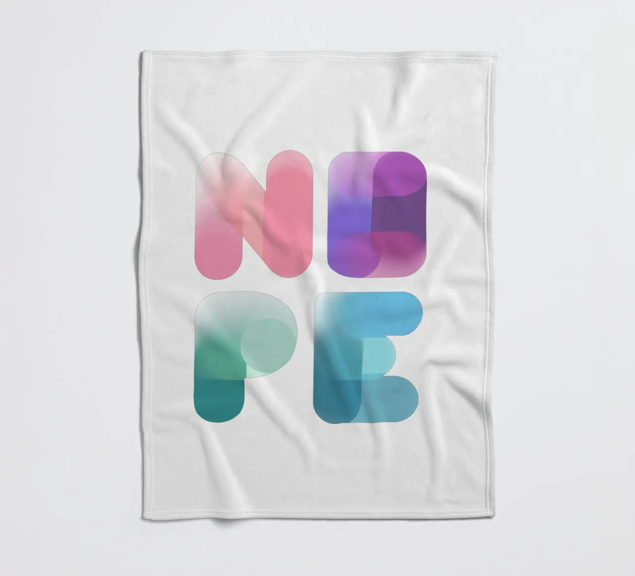 NOPE fleece blanket by LIMITED EDITION LETTERS