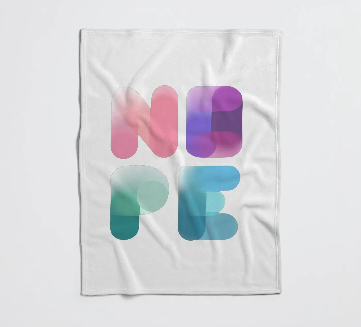 NOPE Fleecedecke von LIMITED EDITION LETTERS