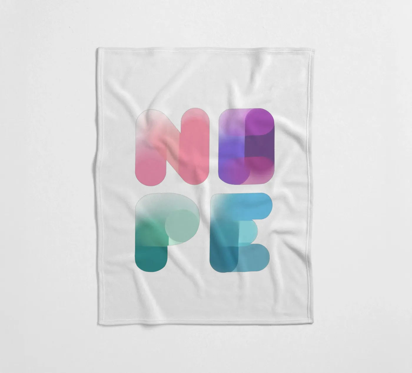 NOPE Fleecedecke von LIMITED EDITION LETTERS