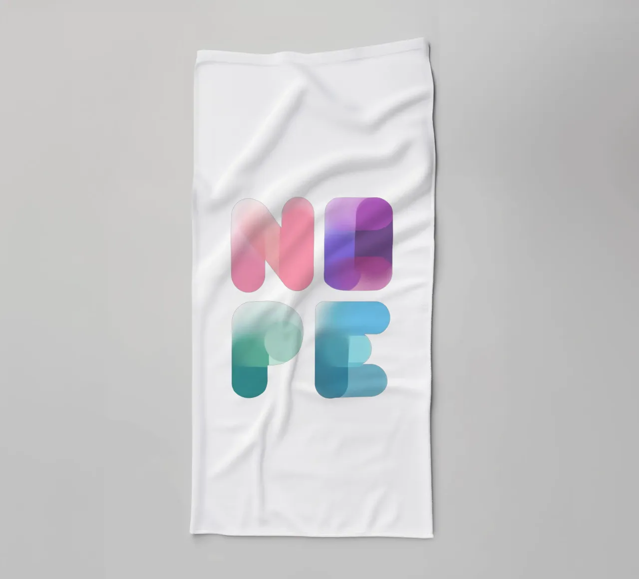 NOPE towel by LIMITED EDITION LETTERS