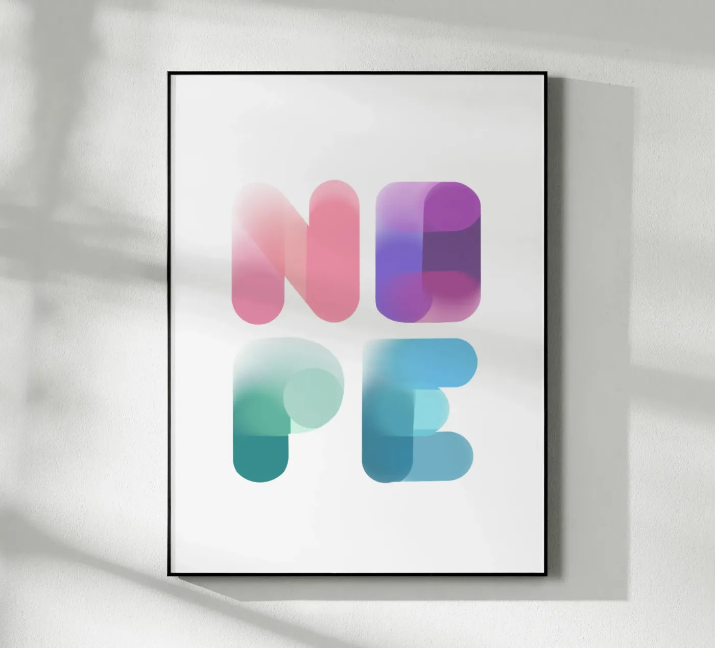 NOPE acryl van LIMITED EDITION LETTERS
