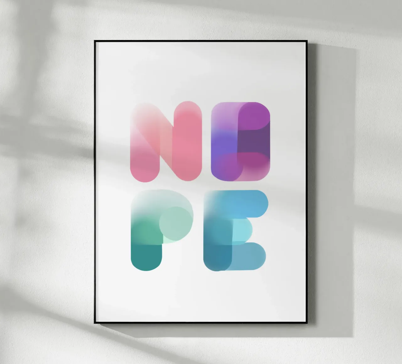 NOPE plexiglass da LIMITED EDITION LETTERS