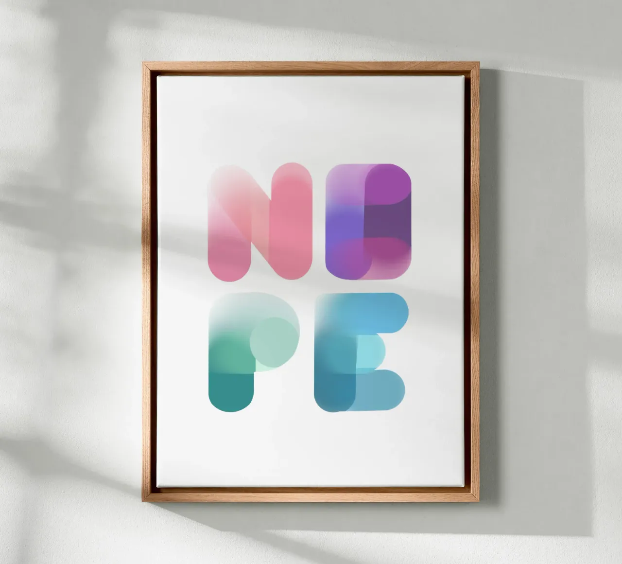 NOPE canvas by LIMITED EDITION LETTERS