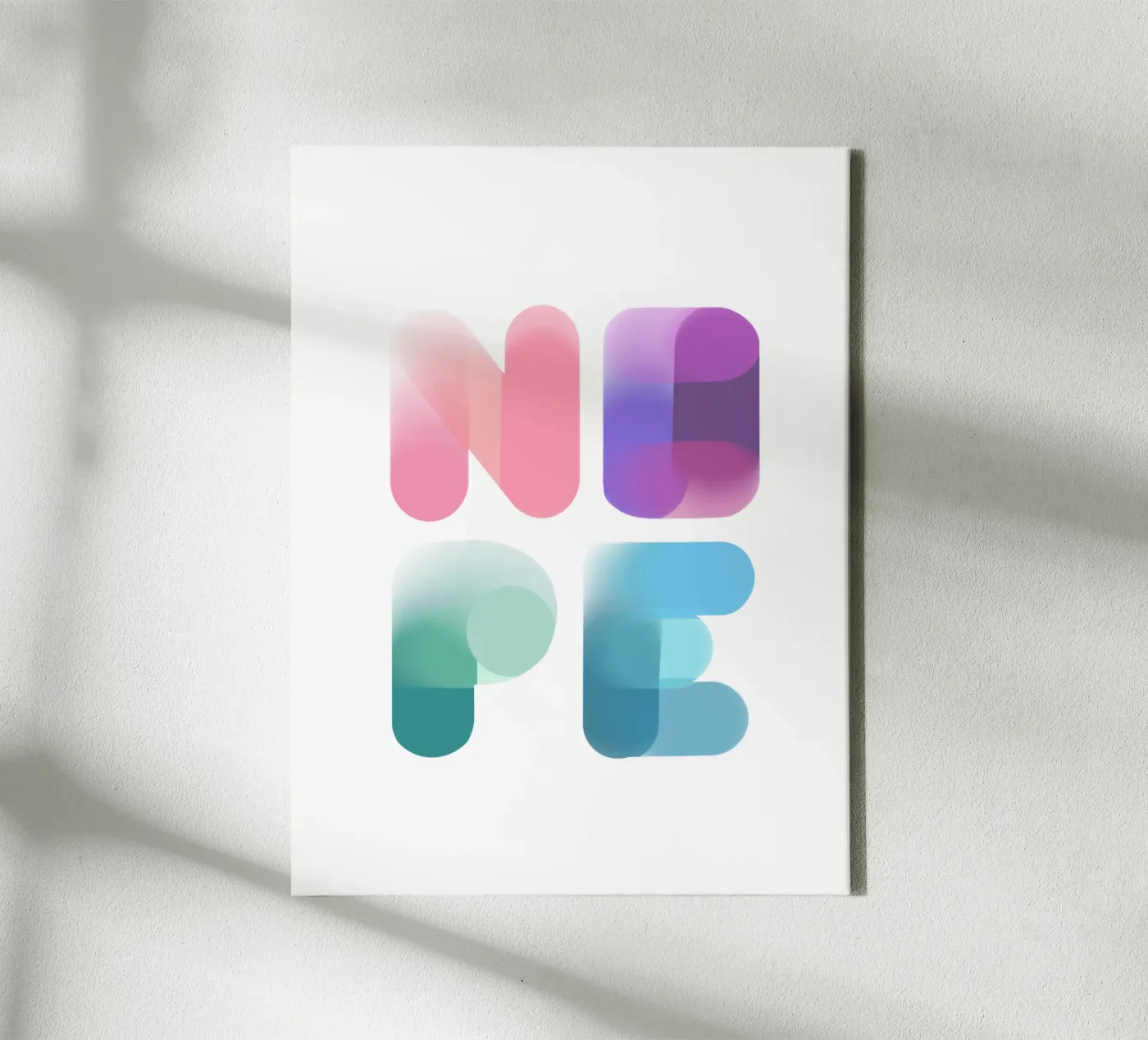 NOPE tela da LIMITED EDITION LETTERS
