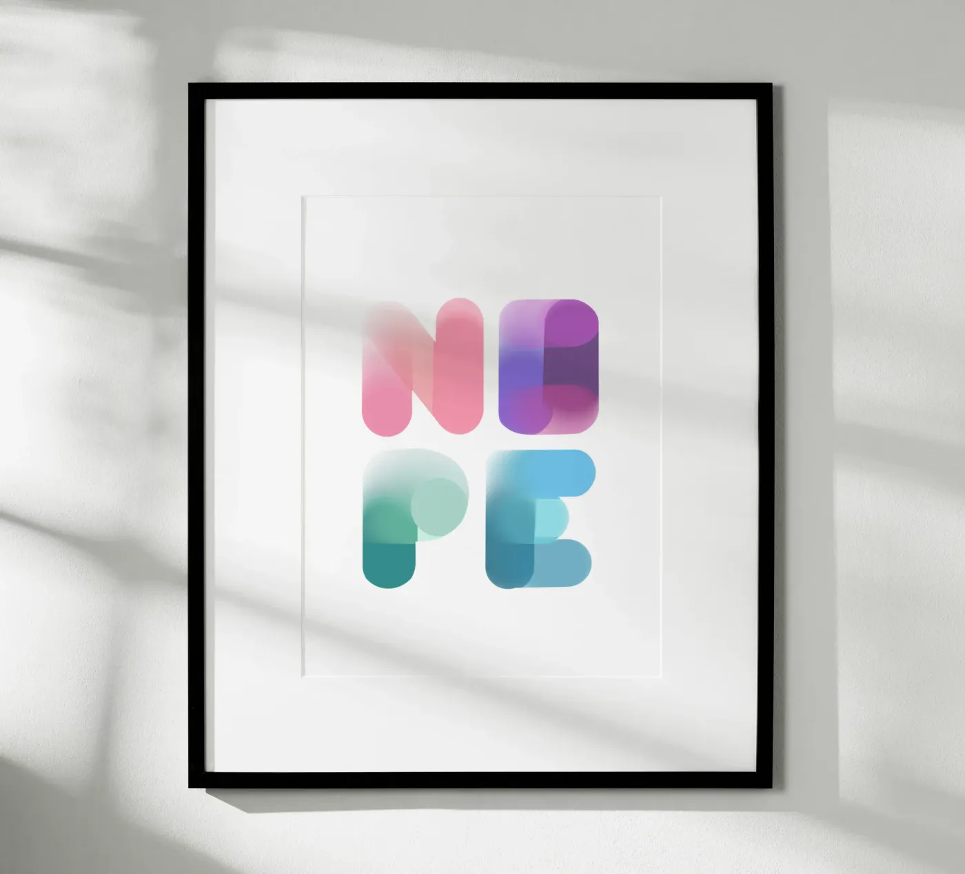 NOPE poster by LIMITED EDITION LETTERS
