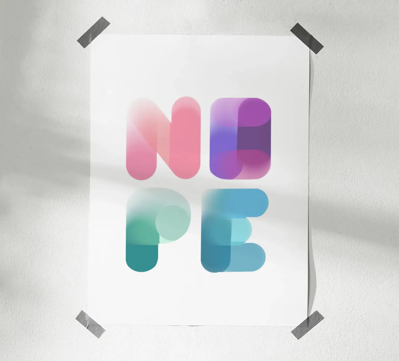 NOPE poster da LIMITED EDITION LETTERS