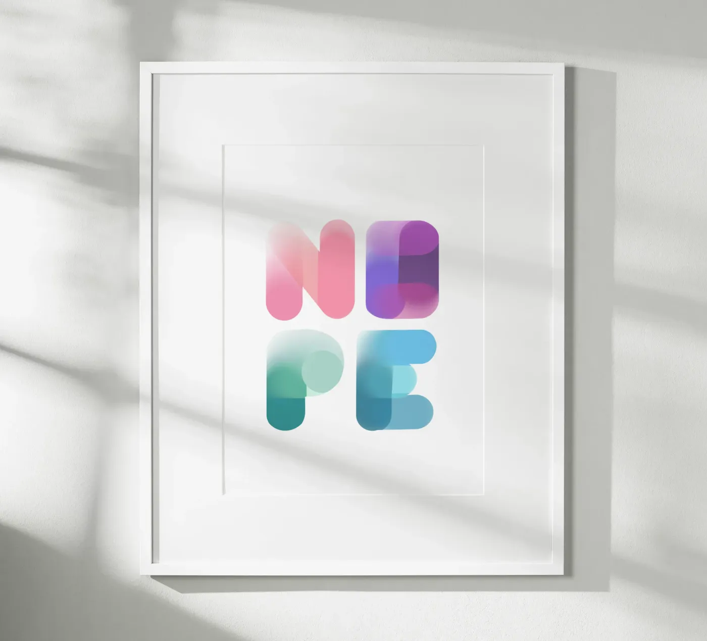 NOPE poster by LIMITED EDITION LETTERS