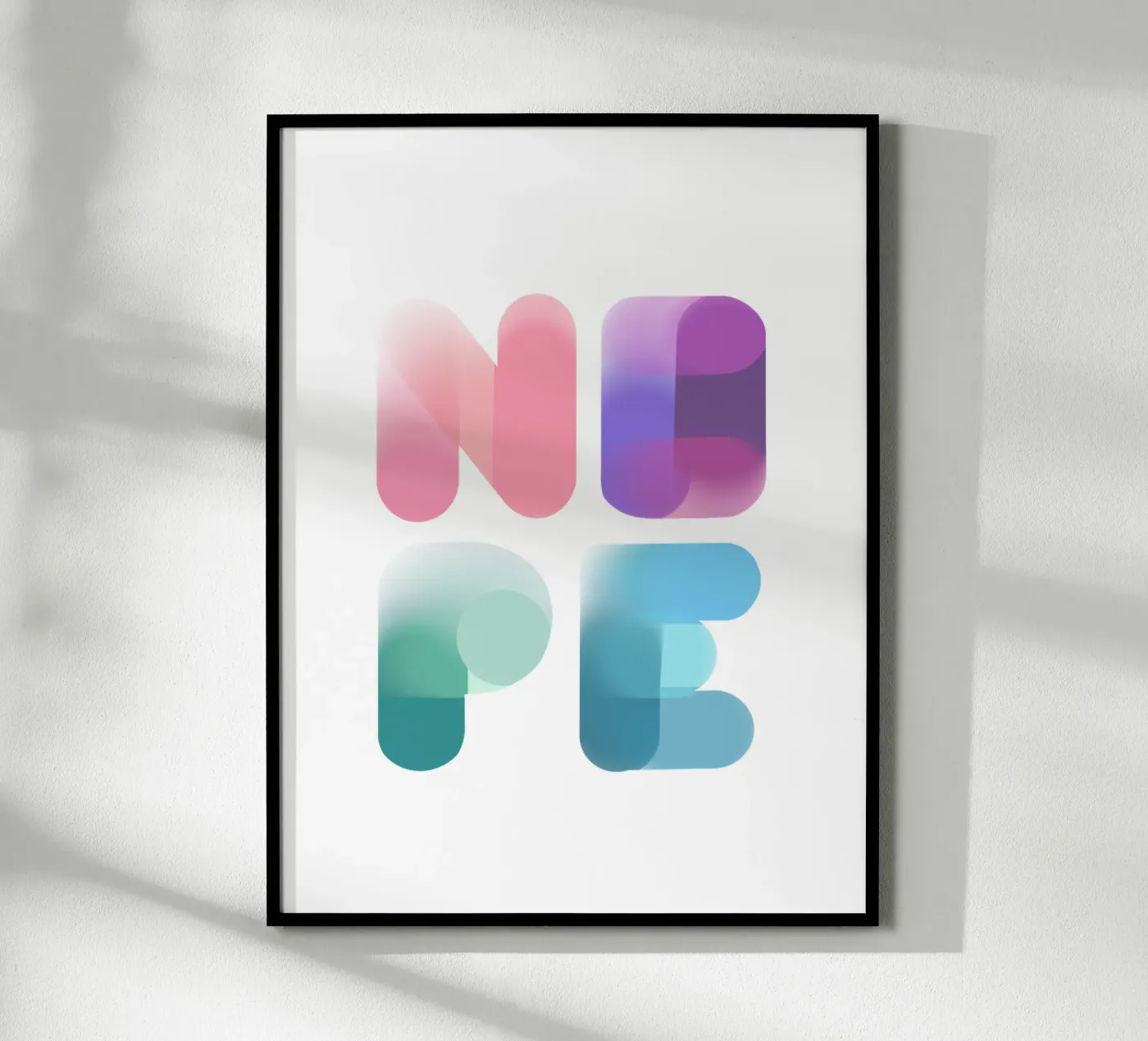 NOPE poster by LIMITED EDITION LETTERS