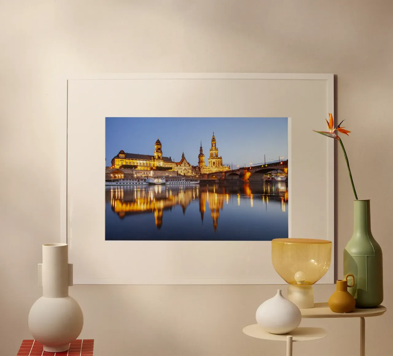 Dresden poster con telaio in plastica da Reisefotografie - Bilder aus aller Welt