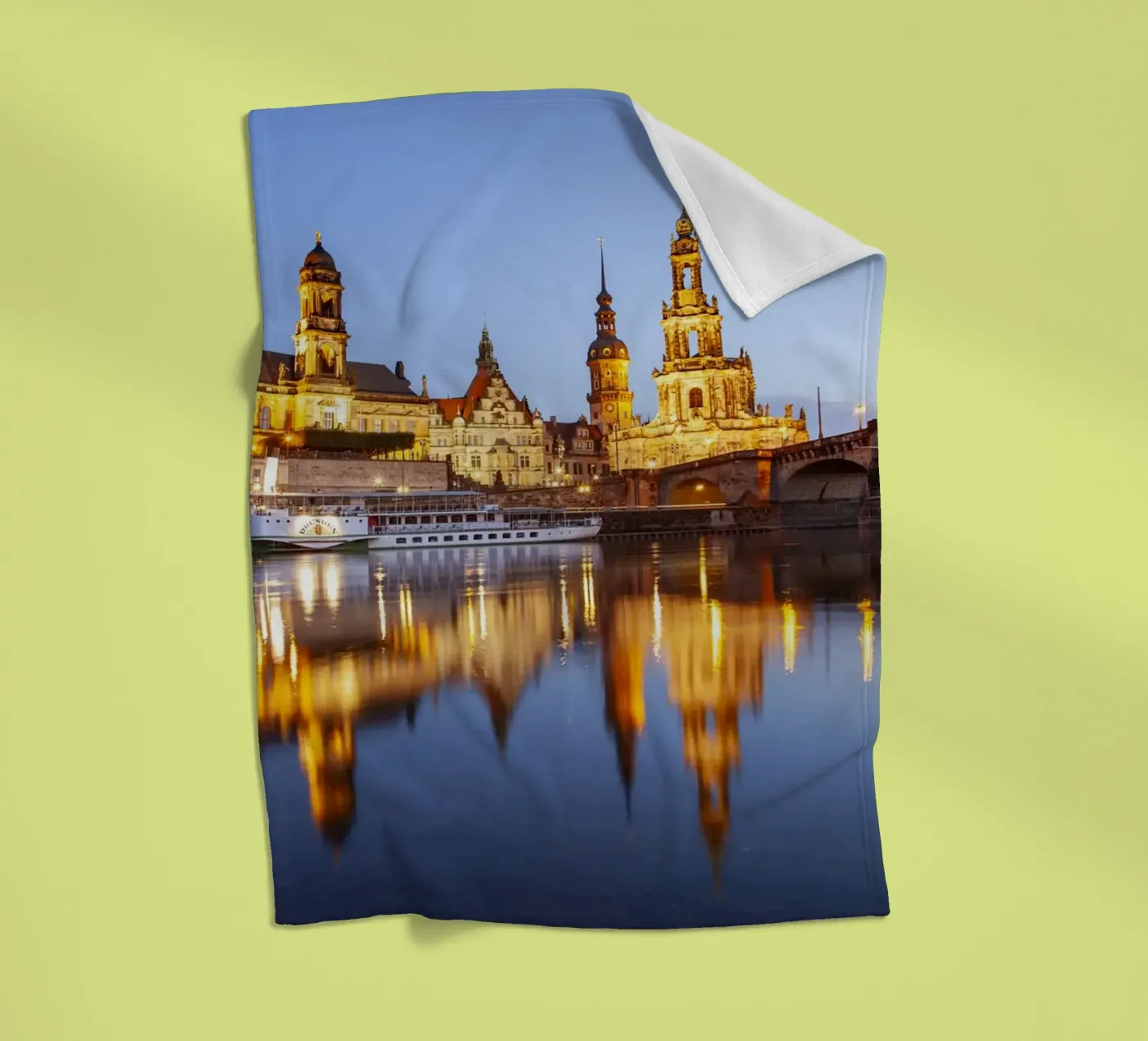 Dresden Fleecedecke von Reisefotografie - Bilder aus aller Welt