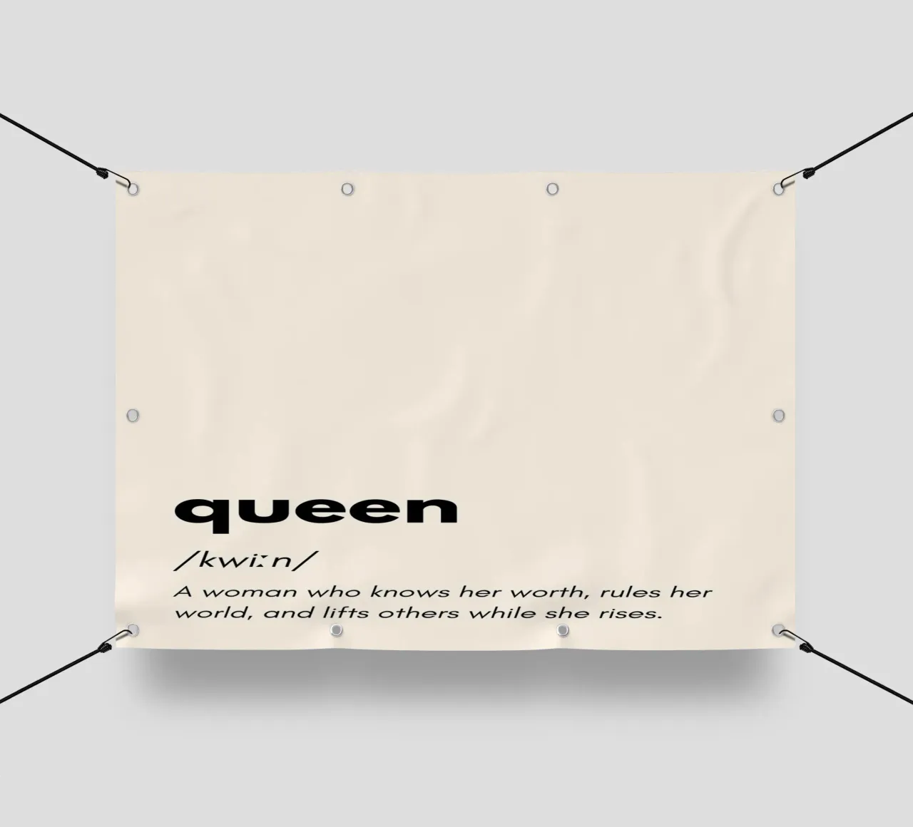 The Definition of a Queen | Female Art telo in pvc da PrintCessStudio