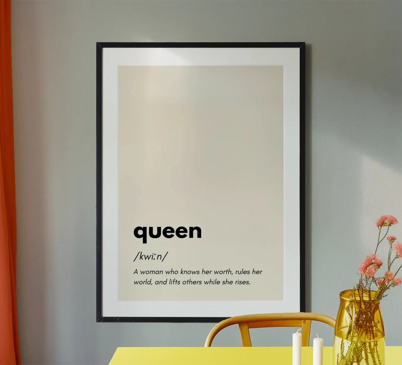 The Definition of a Queen | Female Art carta hahnemühle da PrintCessStudio