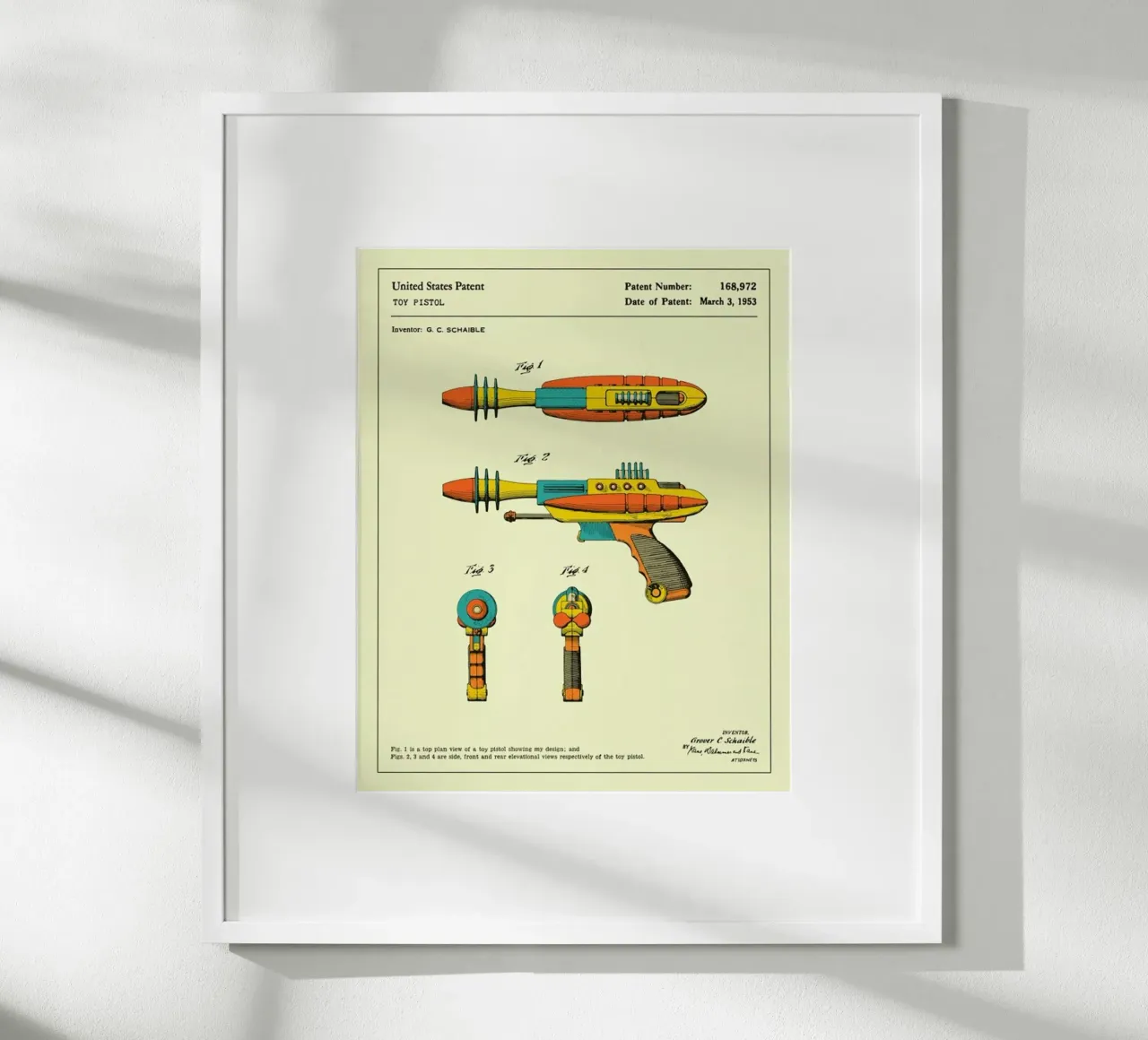 Ray Gun Patent (1953) poster da Jazzberry Blue