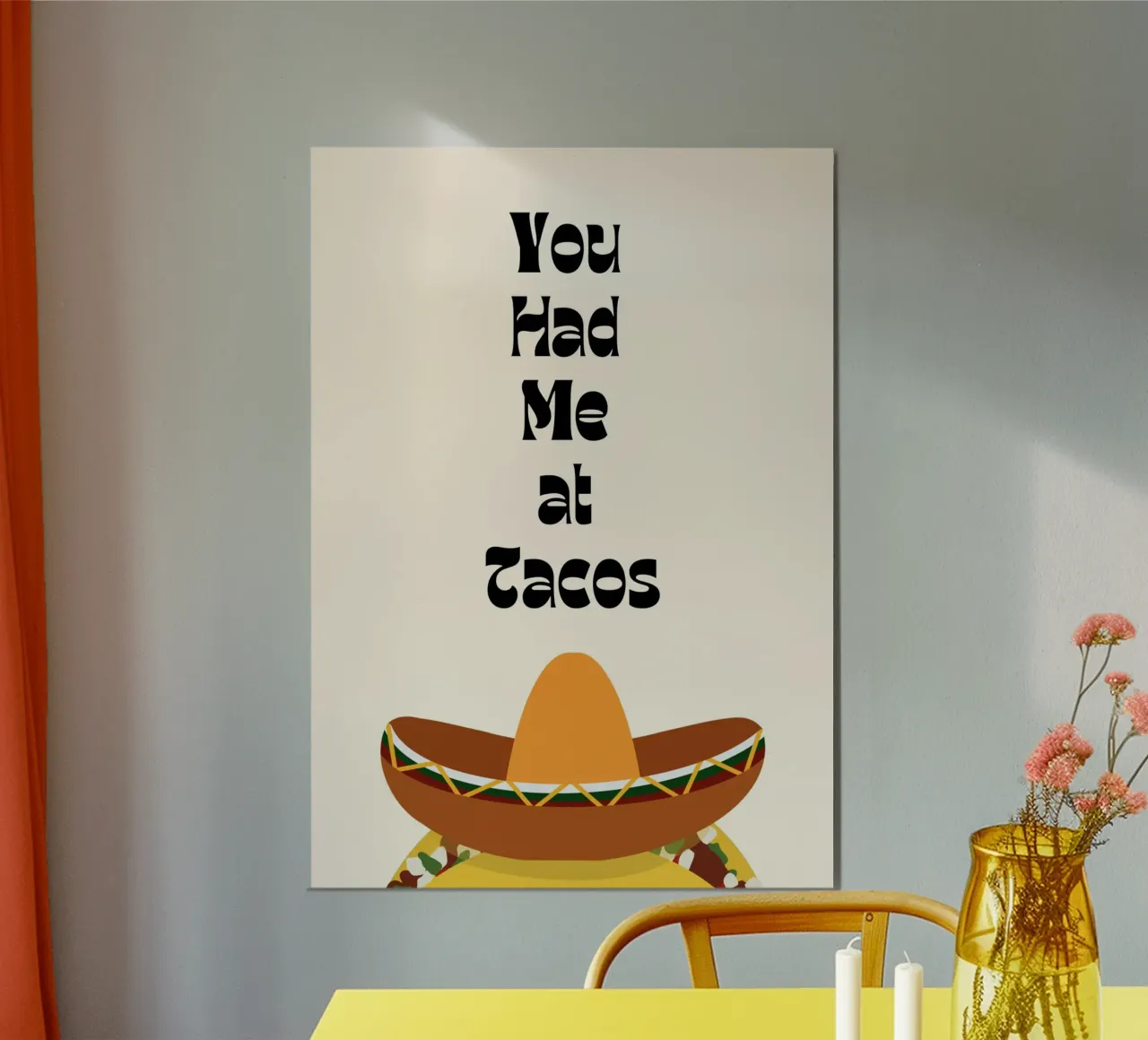 You Had Me at Tacos – Fun & Playful Print carta hahnemühle da PrintCessStudio