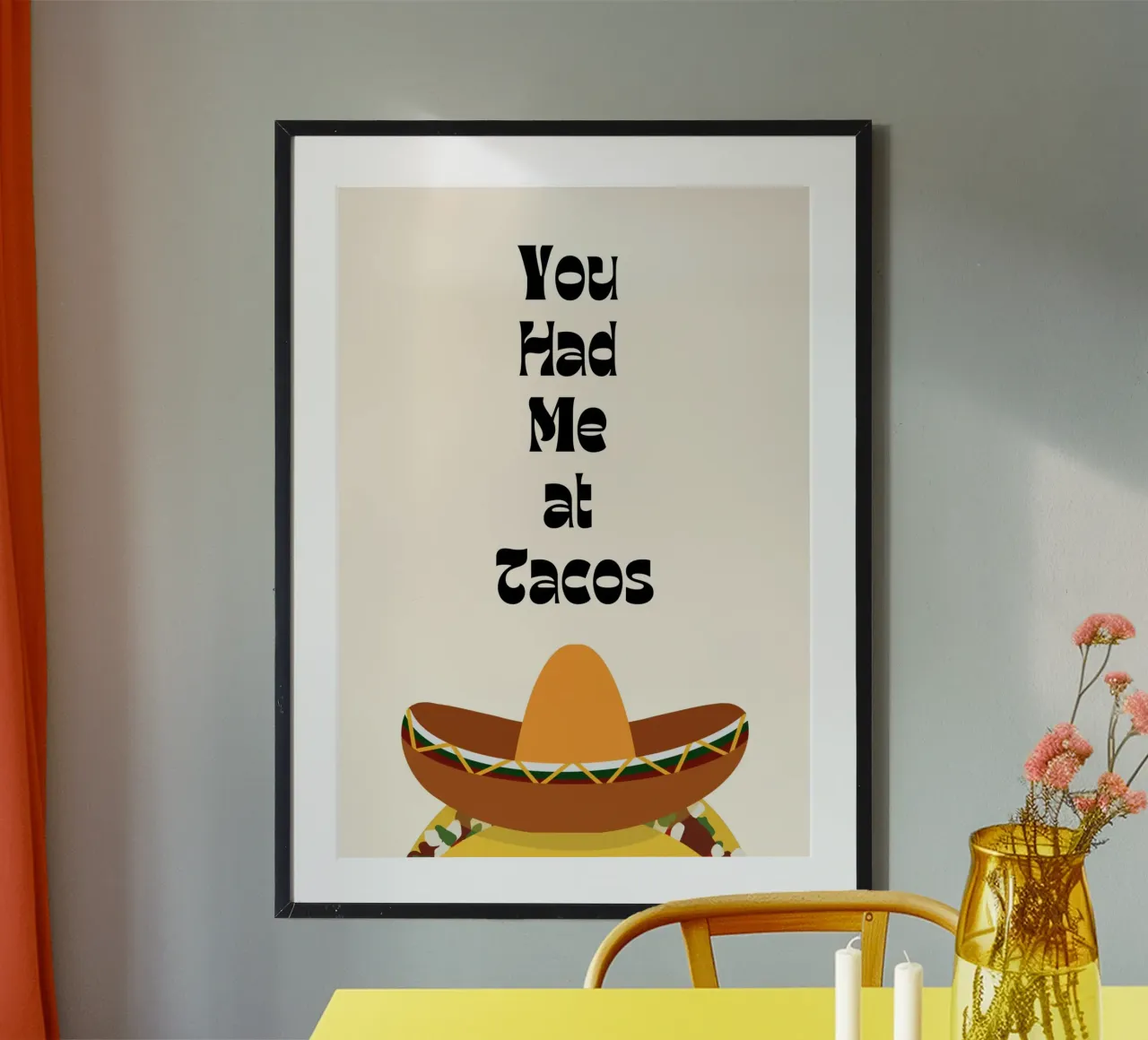 You Had Me at Tacos – Fun & Playful Print carta hahnemühle da PrintCessStudio