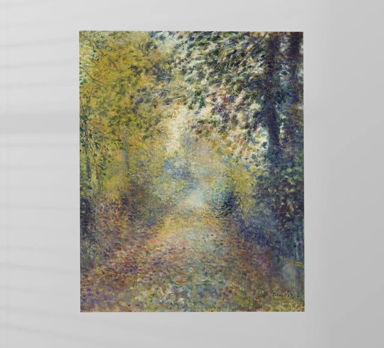 Pierre-Auguste Renoir - Nel bosco pellicola backlit da Timeless Artworks