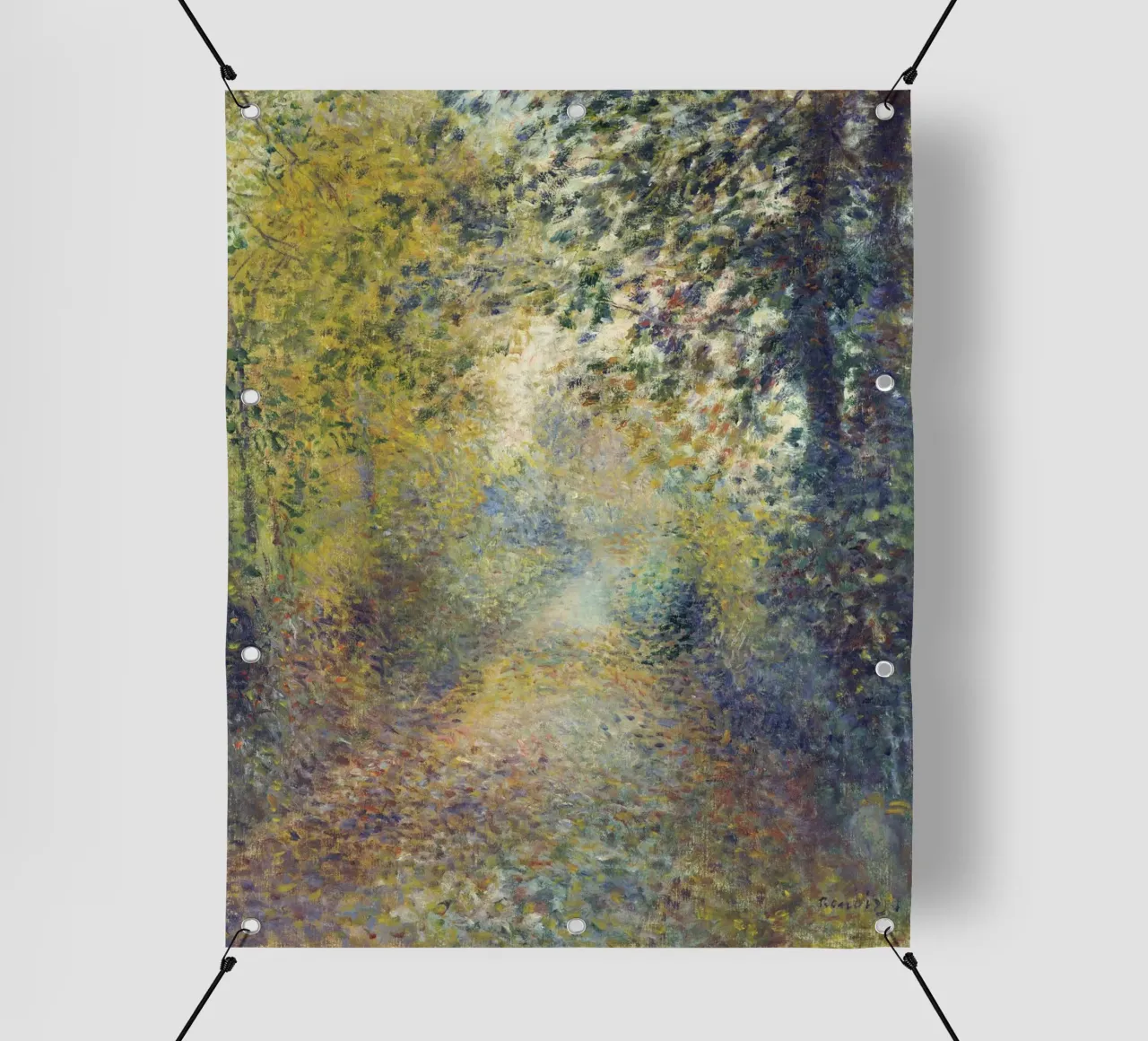 Pierre-Auguste Renoir - In den Wäldern PVC Plane von Timeless Artworks