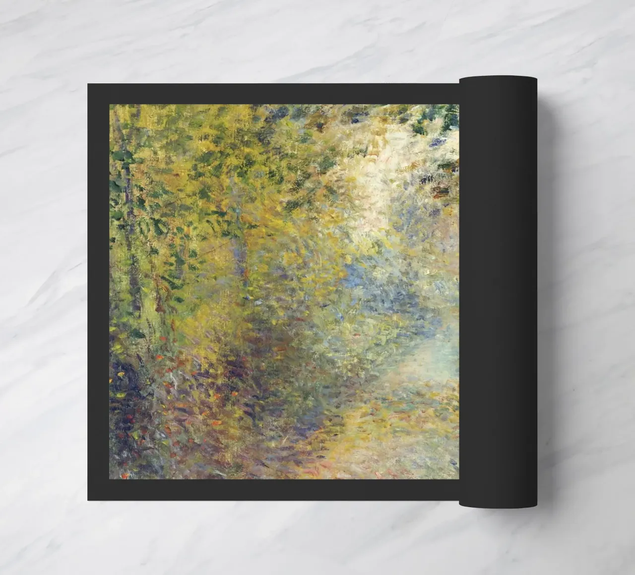 Pierre-Auguste Renoir - In den Wäldern Fußmatte von Timeless Artworks